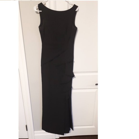 Eliza J Ruffled Boatneck Gown - Picture 3 of 4